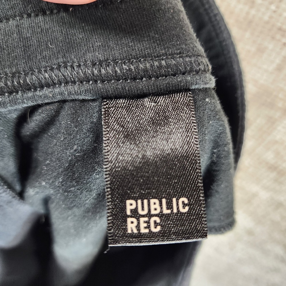 Public Rec Sweatpants Joggers Mens 28x30 Black Pima Cotton Blend Casual Active - Picture 13 of 14